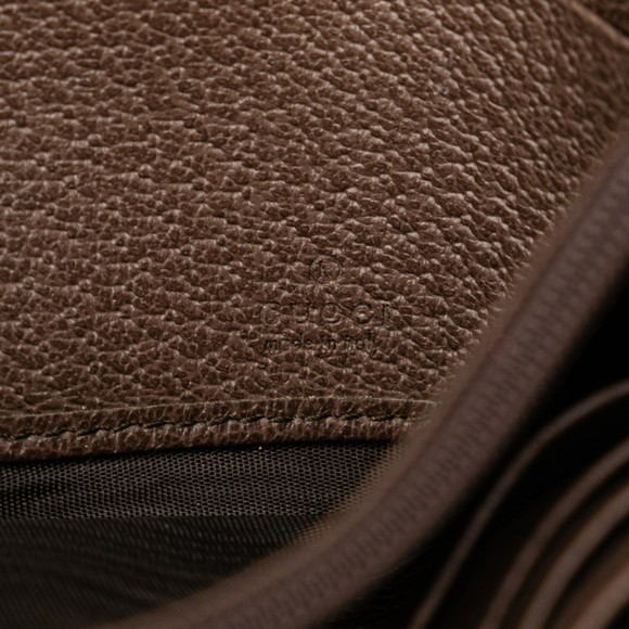 Gucci GG Supreme Ophidia Continental Wallet Long 523153 Beige Brown PVC Leath... - Picture 8 of 9